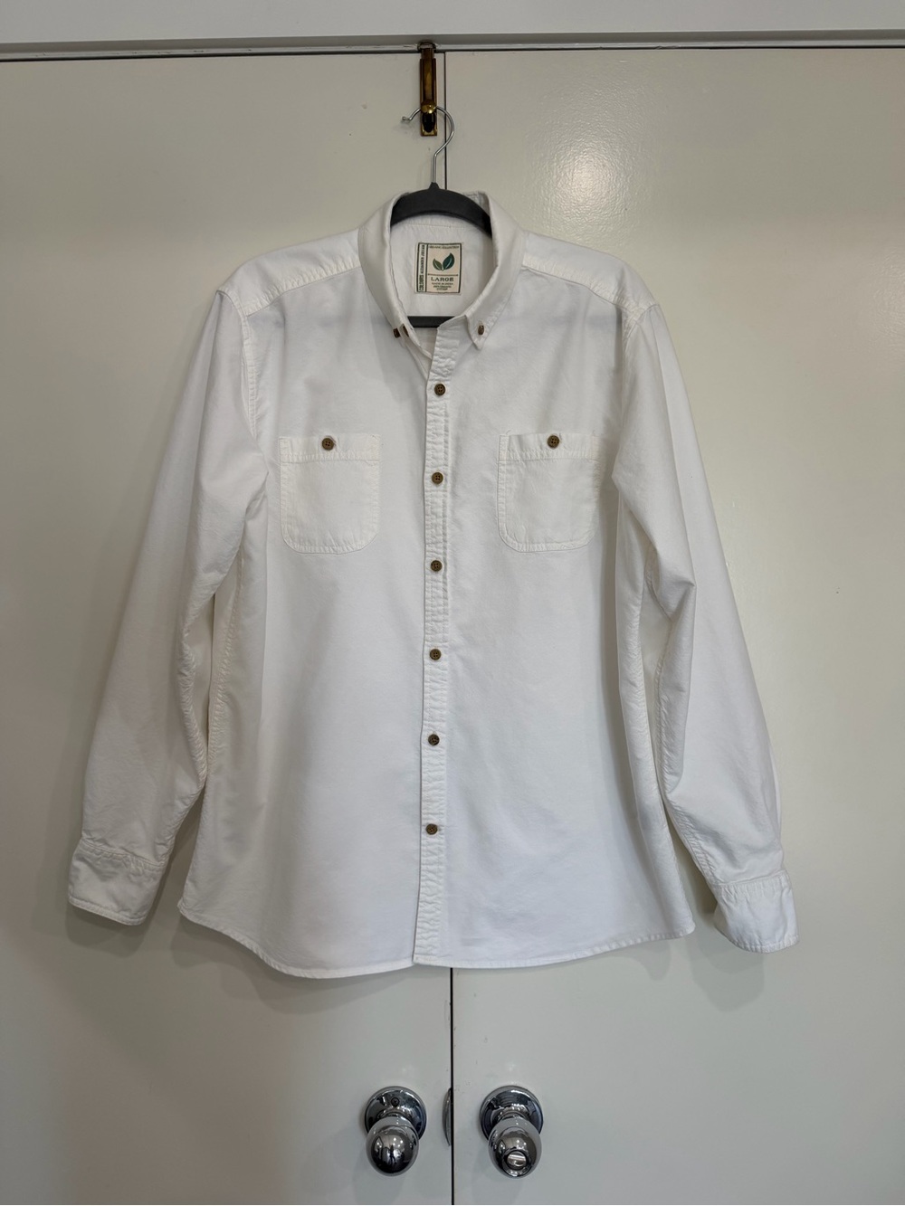 Alexander Julian White Long-Sleeve Casual Button-Down Shirt